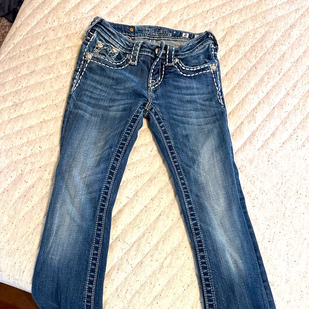Boot cut size 8 Miss Me jeans